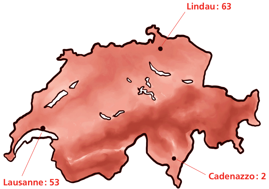 Carte de la Suisse